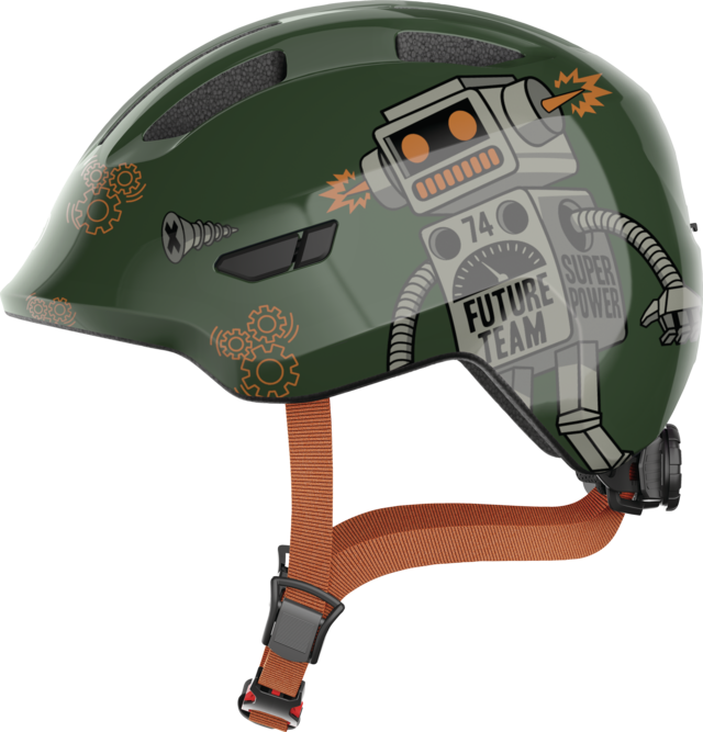 Abus Smiley 3.0 green robo vel.M (50-55) / dětská helma