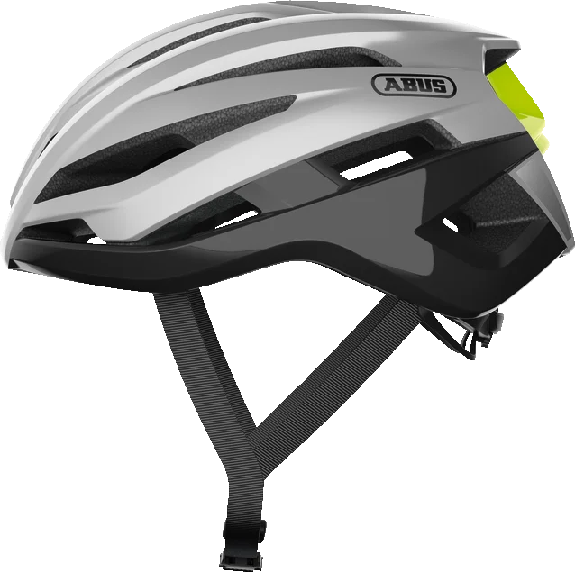 Abus StormChaser gleam silver vel.M (52-58)