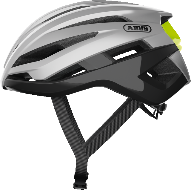 Abus StormChaser lesklá strieborná veľkosť L (59-61)