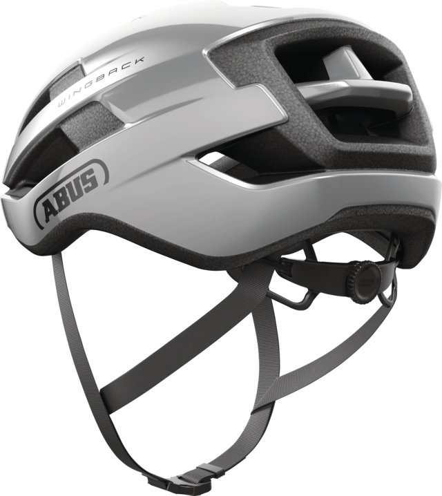 Abus WingBack gleam silver vel.L (57-61)