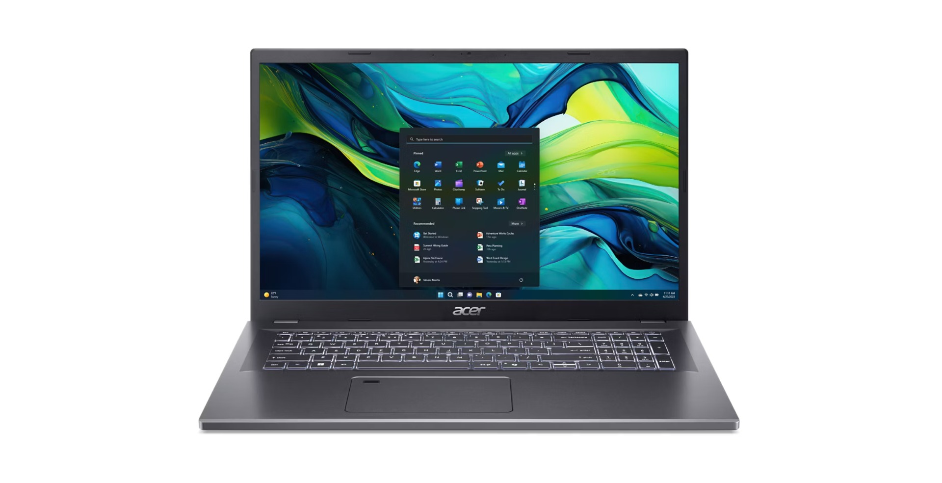 Acer Aspire 17 Steel Gray (A17-51M-74NA) (NX.J02EC.009)
