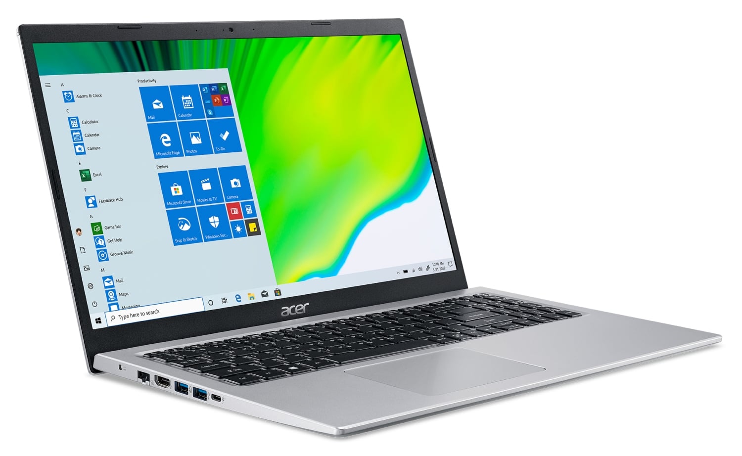Acer Aspire 5 Pure Silver (A515-56-55ML) (NX.A1GEC.003)