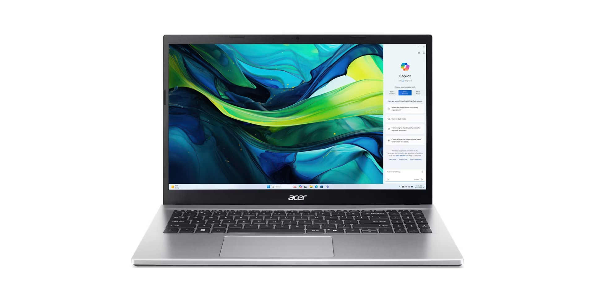 Acer Aspire Go 15 Pure Silver (AG15-42P-R5TS) (NX.J7WEC.00E)