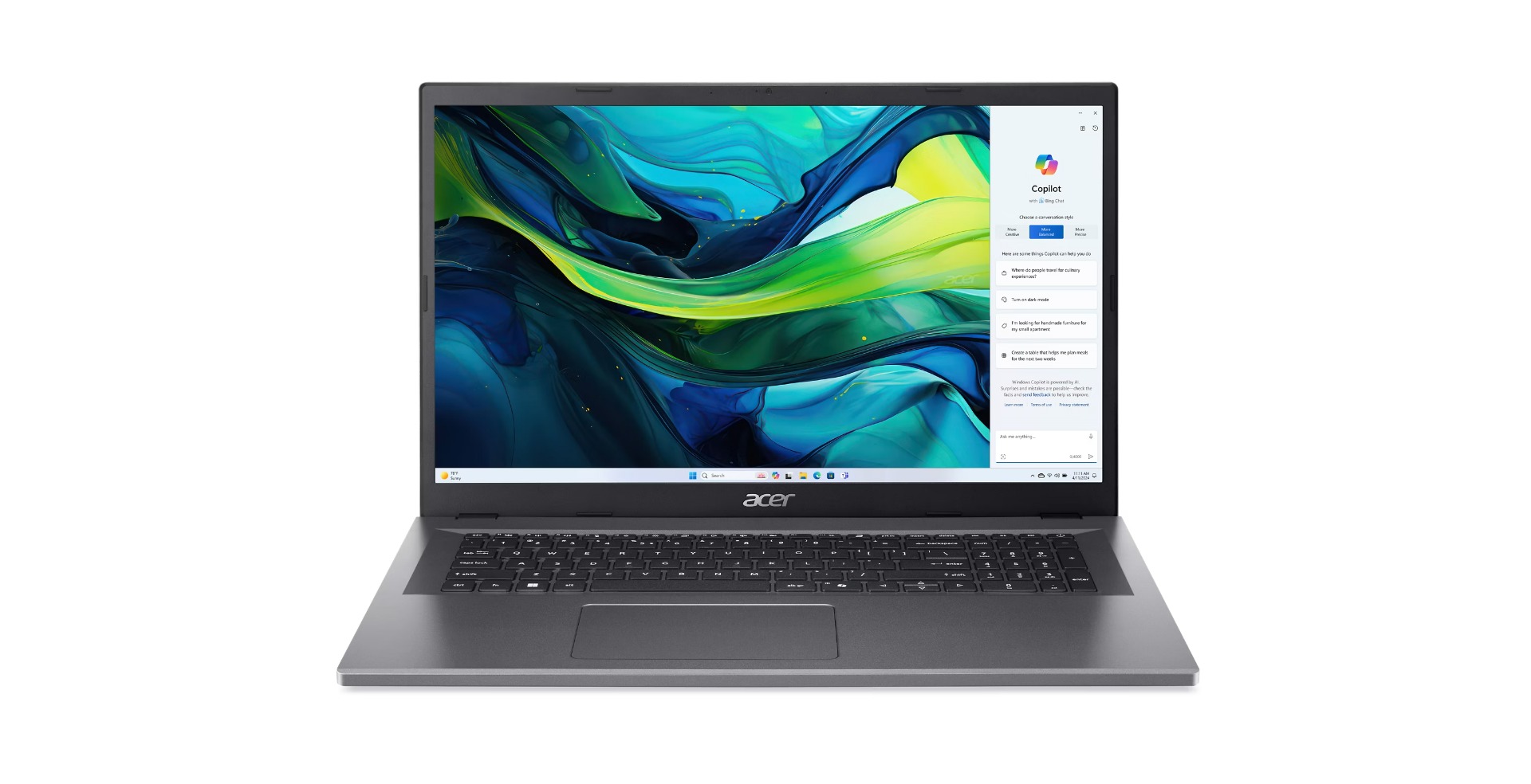 Acer Aspire Go 17 Steel Gray (AG17-31P-C1MV) (NX.J4LEC.001)