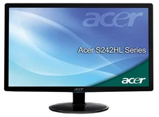 ACER S242HLAbid 24" LED LCD black 1920×1080,12mil:1,250cd/m2, 5MS, HDMI