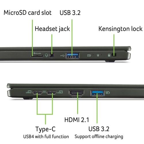 Acer Swift Edge 16 Olivine Black (SFE16-44-R4JU) (NX.KTDEC.001)