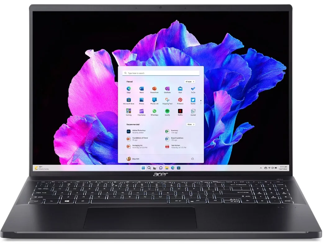 Acer Swift Go 16 Ice Black (SFG16-71-5392) (NX.KVZEC.003)
