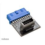 Adaptér AKASA AK-CBUB51-BK 20-pin USB 3.1