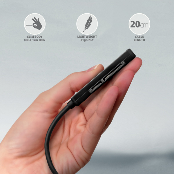 Adaptér AXAGON ADSA-FP2C USB-C 5Gb/s - SATA 6G 2,5" SSD/HDD SLIM