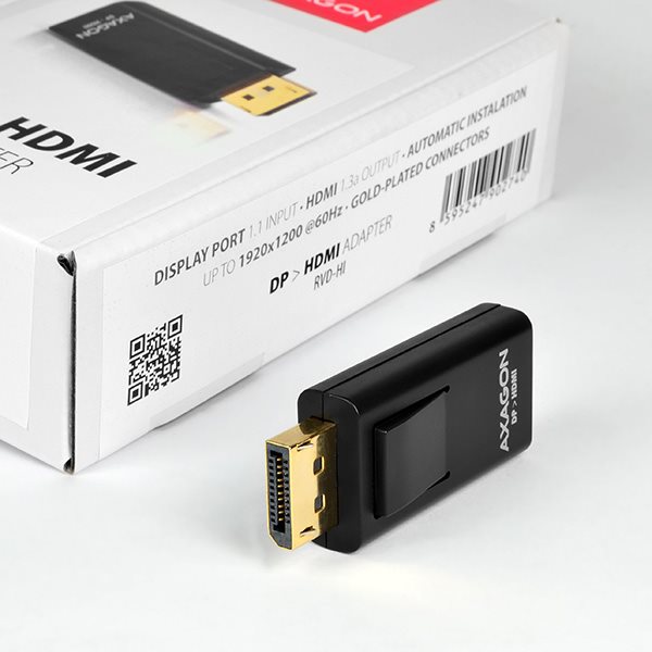 Adaptér AXAGON RVD-HI DisplayPort > HDMI
