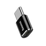 Adaptér Baseus z microUSB na USB-C černý