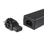 Adaptér CEE 7/7 samec na IEC C13 samica, napätie 230V, 10A