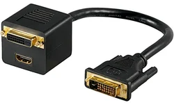 Adapter DVI(24+1) male => DVI(24+1) female + HDMI female