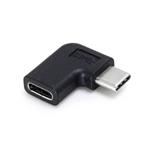 Adaptér PremiumCord USB-C/male - C/female ohnutý o 90°