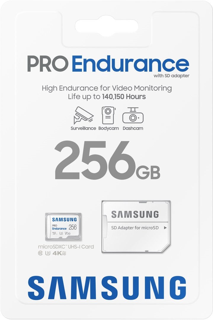 Adaptér SD microSDXC 256GB PRO Endurance od spoločnosti Samsung
