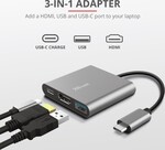 Adaptér Trust Dalyx 3-v-1 s viacerými portmi USB-C