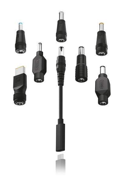 Adaptér USB-C pre notebooky a ultrabooky so 7 vymeniteľnými konektormi