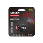 ADATA 512GB MicroSDXC UHS-I U3 V30S HIGH + adaptér