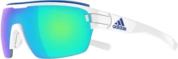 ADIDAS Eyewear ZONYK AERO PRO - White shiny - Blue mirror, vel.L