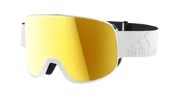 adidas Sport eyewear PROGRESSOR C - White shiny - Gold mirror (antifog)