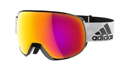 adidas Sport eyewear PROGRESSOR S - Black/white shiny - Purple mirror (antifog)