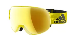 adidas Sport eyewear PROGRESSOR S - Bright yellow shiny - Gold mirror (antifog)