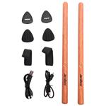 AeroBand Smart Bubnovací Paličky PocketDrum 2 KIT + senzor na nohu barva dřevo