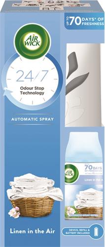 Air Wick Automatický Spray komplet Prádlo ve vánku 250ml
