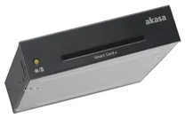 AKASA čtečka AK-ICR-06L/ podpora SMART a ID karet/ USB 2.0/ 3,5"/ černá