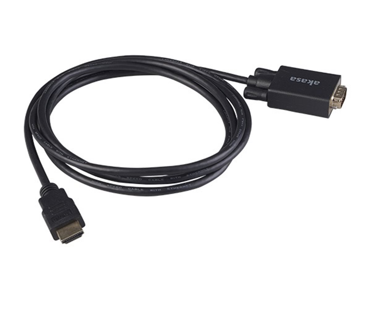 Akasa HDMI na VGA 2 m čierna