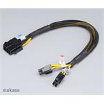 AKASA kabel prodloužení napájení ATX12V 8pin 30cm
