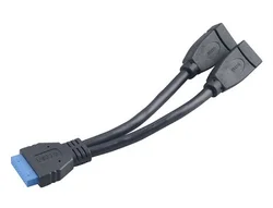AKASA kabel USB 3.0, interní USB kabel, 0,15m