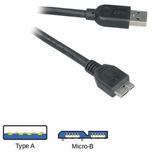 AKASA kabel USB 3.0 USB-A na microUSB 1m