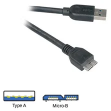 AKASA kabel USB 3.0 USB-A na microUSB 1m