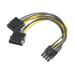 AKASA redukce 4pin Molex na 8pin PCIe / AK-CBPW20-15 / 15cm