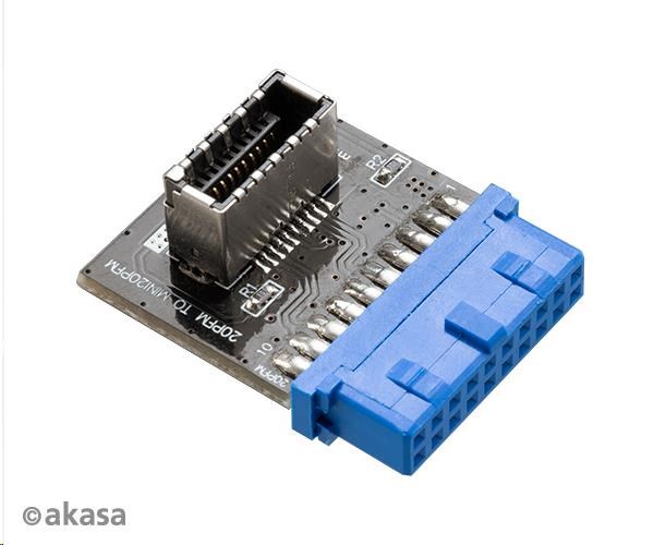 AKASA redukce AK-CBUB51-BK 20-pin USB 3.1