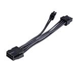 AKASA redukcia, napájacie, 8-pin 8+4pin, 15cm, čierna AK-CBPW22-15