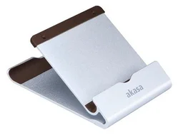 AKASA stojanček na tablet AK-NC053-BR hliníkový, strieborný/hnedý