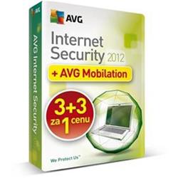 AKCE 3 licence za cenu jedné !!!  AVG Internet Security 2012, 3 lic. (12 měs.) SN DVD