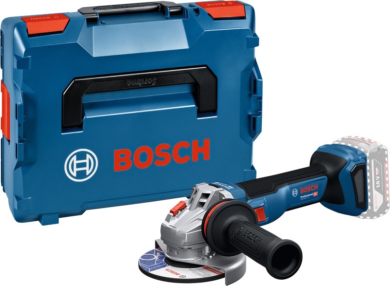 Akumulátorová uhlová brúska BOSCH GWS 18V-11 S + L-BOXX (0.601.9N4.001)