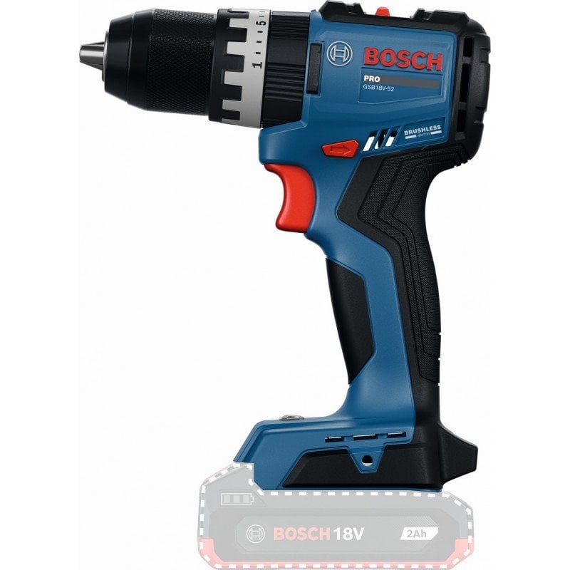 Akumulátorový rázový uťahovák BOSCH PRO GSB18V-52 + L-BOXX (0.601.9S0.122)