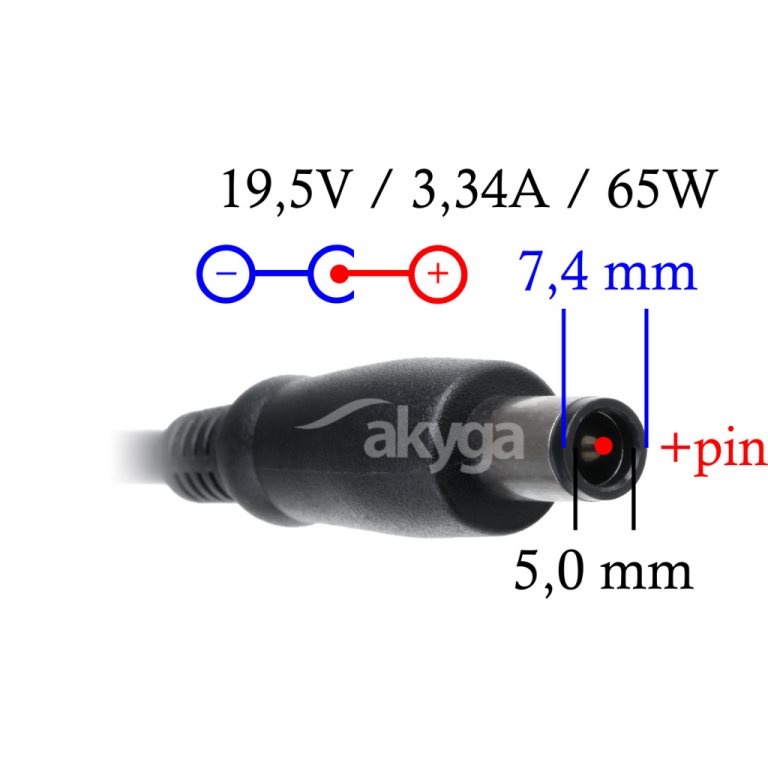 Akyga AK-ND-05 19.5V/3.34A 65W 7.4x5.0mm + pin