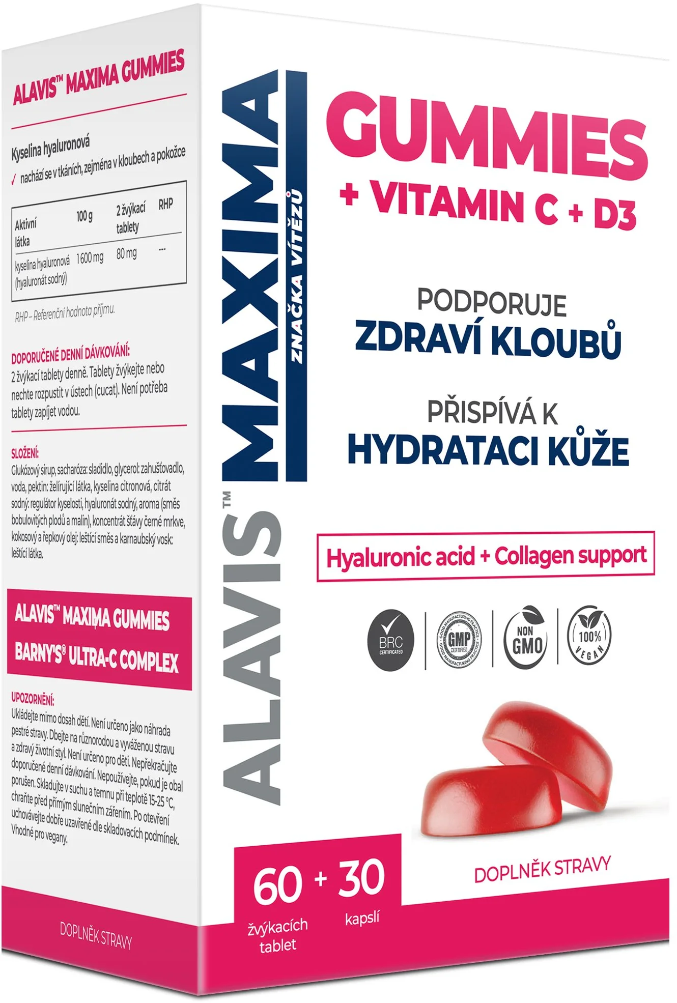 ALAVIS MAXIMA Gummies 60 tabliet + 30 kapsúl