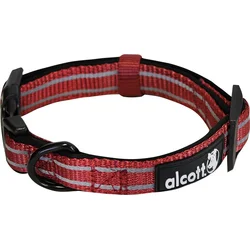 Alcott Reflexní obojek pro psy, Adventure, červený, velikost L
