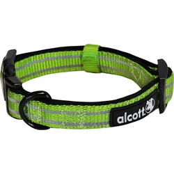 Alcott Reflexní obojek pro psy, Adventure, zelený, velikost M