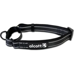 Alcott reflexní obojek pro psy, Martingale, černý, velikost S
