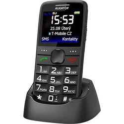 Aligator A675 Senior čierny + stolová nabíjačka