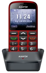 Aligator A870 GPS červený + stolní nabíječka