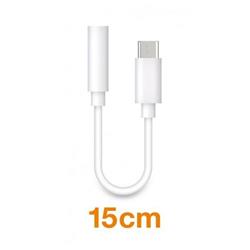 Aligator audio adaptér USB-C / 3,5mm Jack, bílý