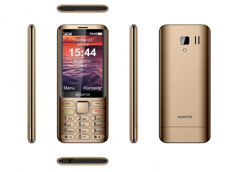 Aligátor D950 Dual Sim zlatý AD950GD